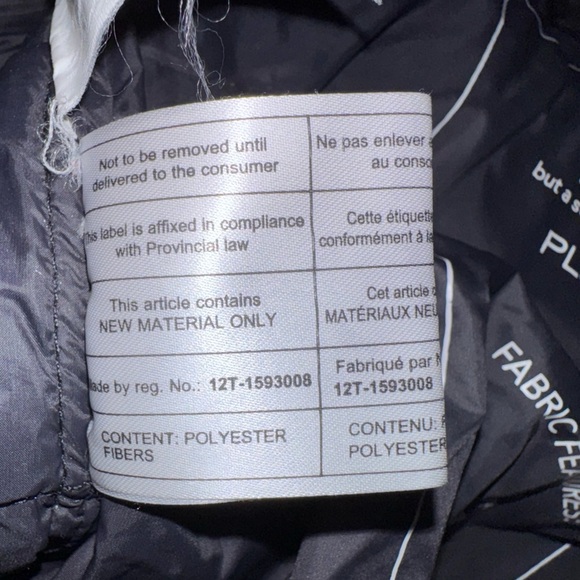 Save the Duck Women's black long Puffer Coat w/hidden hood. Size 3 M/L - Picture 13 of 15